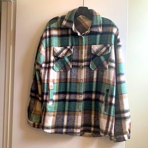 Shein flannel shirt/jacket size L